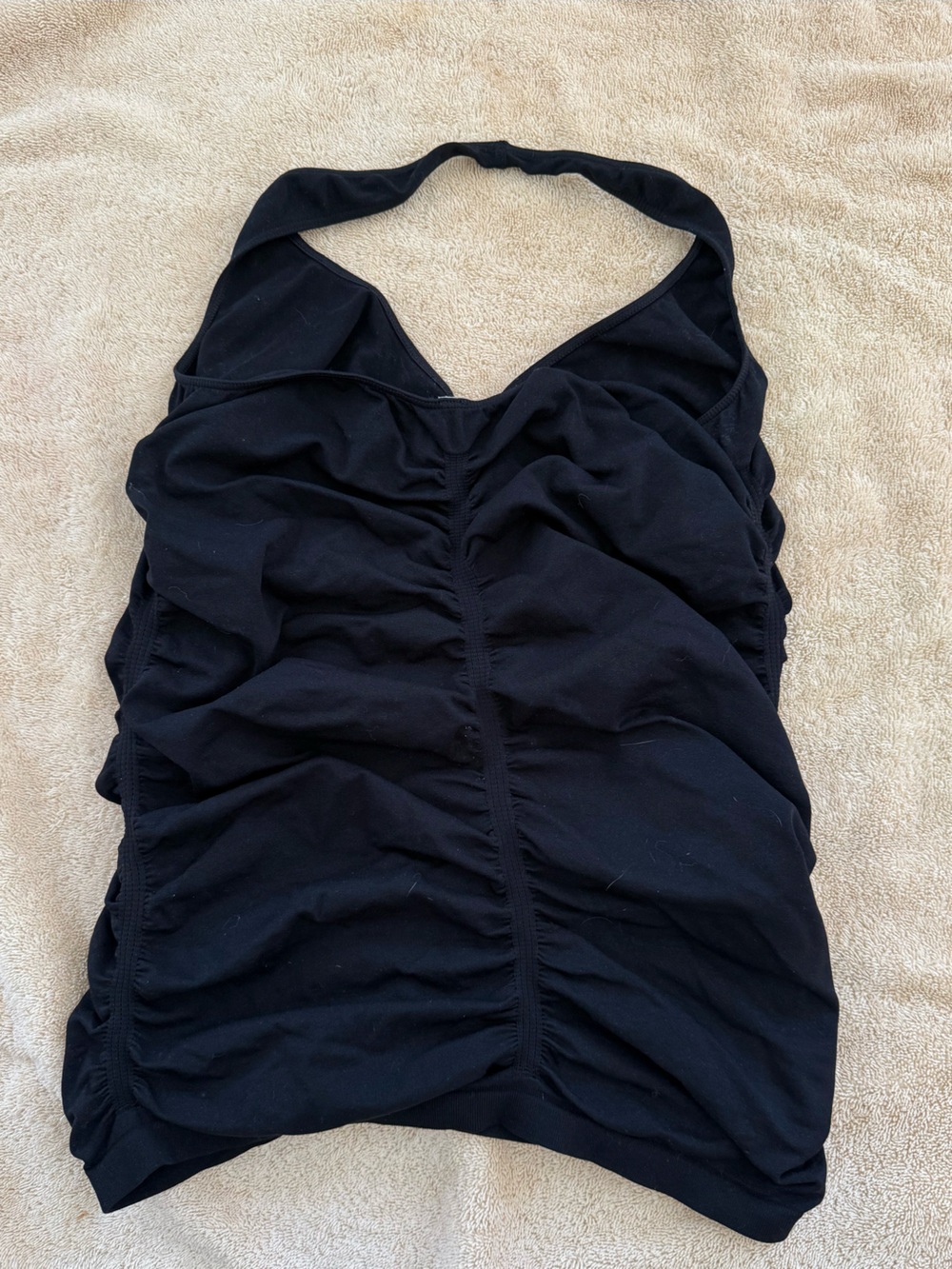 Womans Black Halter